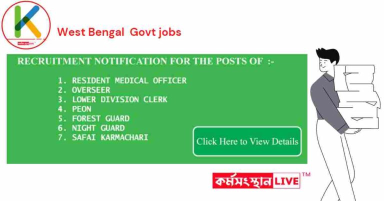 West Bengal Group-D Recruitment Notification 2022