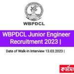 WBPDCL Junior Engineer Recruitment 2023 |Date of Walk-In Interview 13.03.2023 | Check The Eligablitiy Criteria