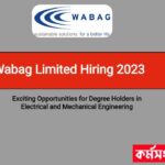 Wabag Limited Hiring 2023 : Exciting Opportunities for Degree Holders in Electrical and Mechanical Engineering