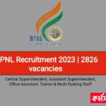 BPNL Recruitment 2023 | 2826 vacancies In Central Superintendent, Assistant Superintendent, Office Assistant, Trainer & Multi-Tasking Staff