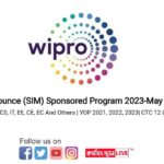 Wipro Announce (SIM) Sponsored Program 2023-May | For Diploma CS, IT, EE, CE, EC And Others | YOP 2021, 2022, 2023| CTC 12 Lakh