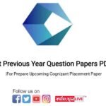 Cognizant Previous Year Question Papers PDF Download |For Prepare Upcoming Cognizant Placement Paper