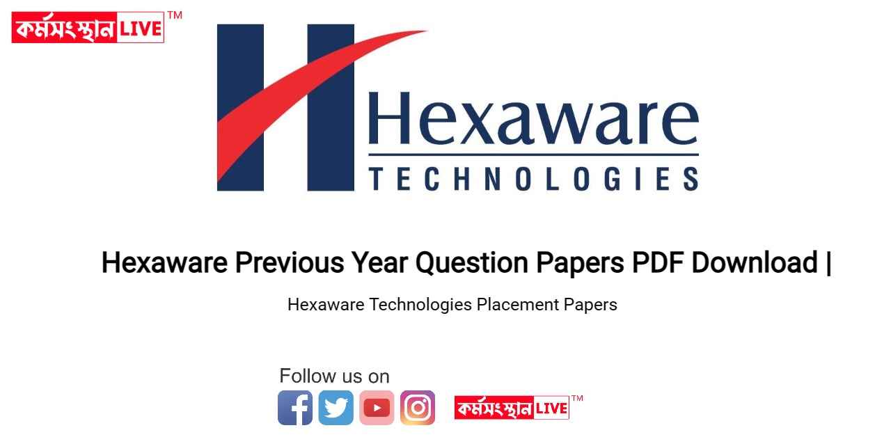 Hexaware Previous Year Question Papers PDF Download