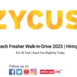 Zycus Infotech Fresher Walk-in-Drive 2023 | Hiring For Fresher B.E./B.Tech | Read The Eligibility Today