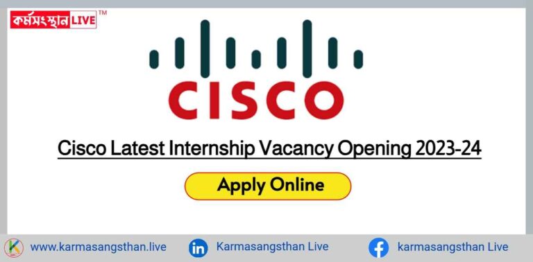 Cisco Latest Internship Vacancy Opening 2023-24