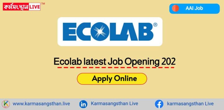 Ecolab latest Job Opening 202