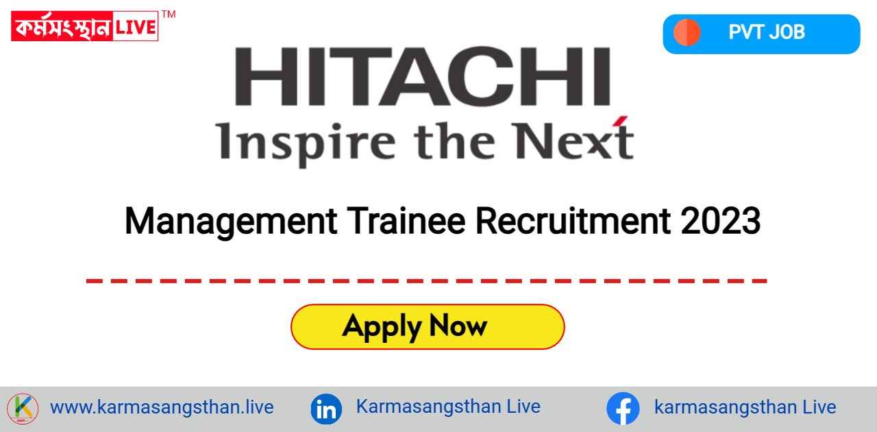 Hitachi Energy Management Trainee Recruitment 2023