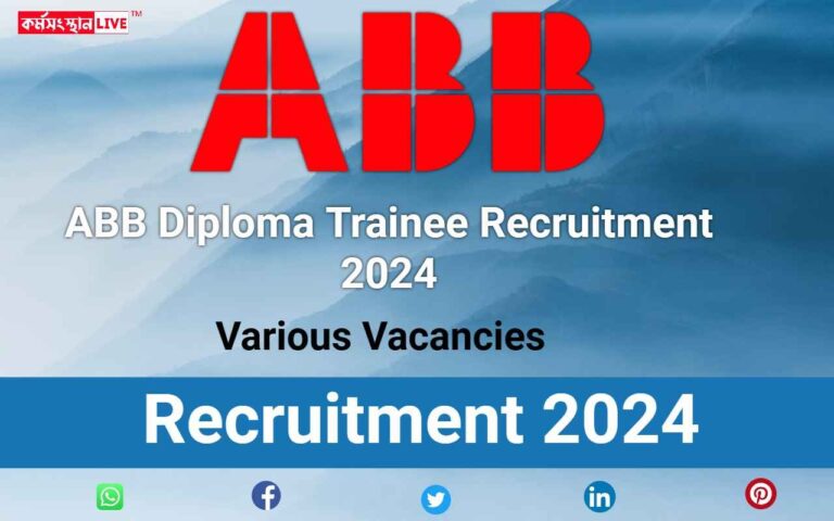 ABB Diploma Trainee Recruitment 2024