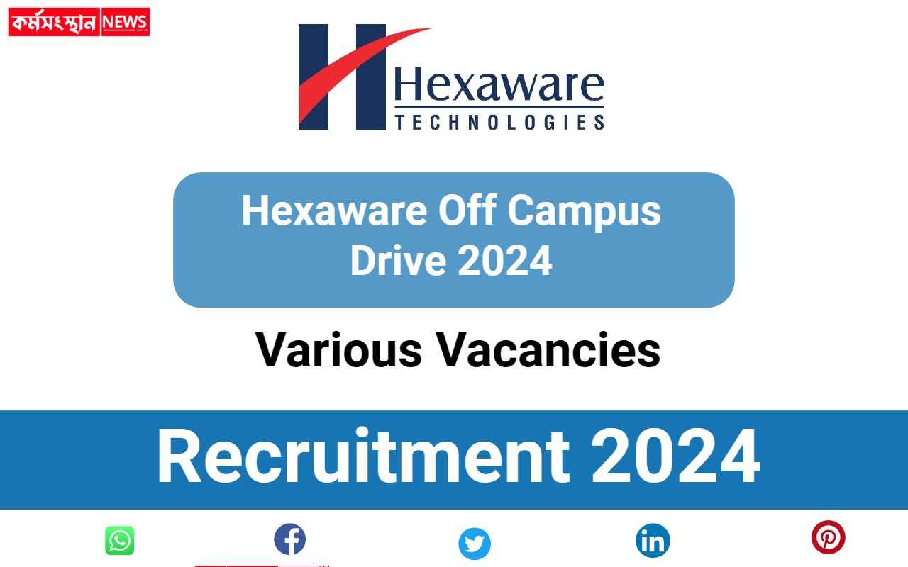 Hexaware Off Campus Drive 2024